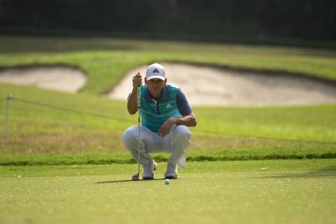November 22, 2018 - Hong Kong, China - A photo showing Spanish Golf player Sergio Garcia looking at a Golf Ball during a match in the Honma Hong Kong Open 2018 in Hong Kong, China. 22 November 2018. The Honma Hong Kong Open 2018  - ZUMAn230 20181122_zaa_n230_011 Copyright: xHarryxWaix