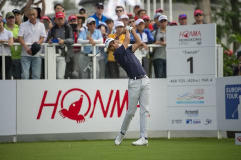 November 24, 2018 - Hong Kong, Hong Kong, China - A Photo showing indian Golf Player Ajeetesh Sandhu during a Golf Tee in Honma 2018 Hong Kong Open in Hong Kong, China. 24 November 2018 Honma Hong Kong Open - Day Three  - ZUMAn230 20181124_zaa_n230_098 Copyright: xHarryxWaix