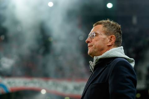 Austria Salzburg 29 11 2018 UEFA Europa League 2018 19 Season Preliminary Round Group Phase Group B 5 Matchday RB Salzburg RB Leipzig Coach Ralf Rangnick RBL watching DeFodi507