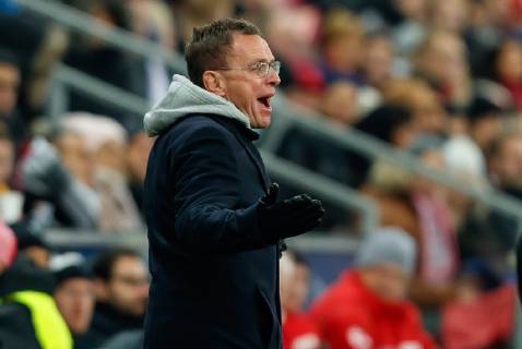 Austria Salzburg 29 11 2018 UEFA Europa League 2018 19 Season Preliminary Round Group Phase Group B 5 Matchday RB Salzburg RB Leipzig Coach Ralf Rangnick RBL gesticulated gesticulation DeFodi507