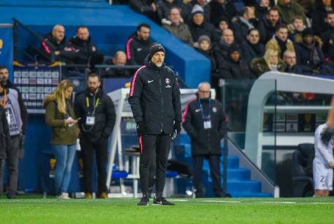 Thomas Tuchel ( entraineur PSG ) FOOTBALL : Paris Saint Germain vs EA Guingamp - Coupe de la Ligue - Paris - 09 01 2019 FedericoPestellini Panoramic