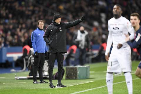 THOMAS TUCHEL (ENTRAINEUR PSG) FOOTBALL : Paris SG vs Guingamp - Coupe de la Ligue BKT - 09 01 2019 AnthonyBIBARD FEP Panoramic