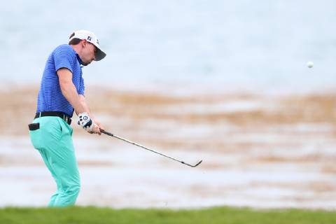 January 18, 2019 - Singapore - Paul Peterson of United States plays a shot on the 5th hole during the second round of the Singapore Open at the Serapong Course, Sentosa Golf Club. Golf 2019: Singapore Open - Second Round - ZUMAm170 88555614st Copyright: xPaulxMillerx