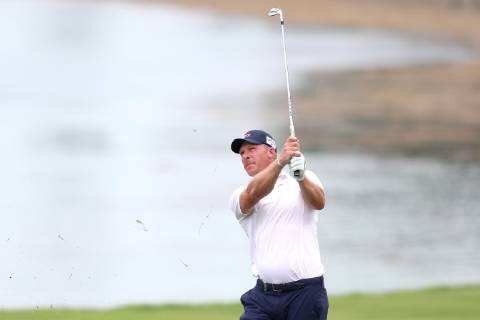 January 18, 2019 - Singapore - Shaun Norris of South Africas plays a shot on the 7th hole during the second round of the Singapore Open at the Serapong Course, Sentosa Golf Club. Golf 2019: Singapore Open - Second Round - ZUMAm170 88556756st Copyright: xPaulxMillerx
