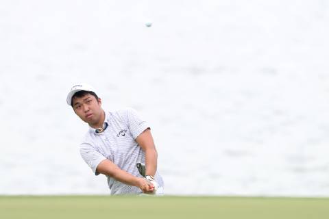 January 18, 2019 - Singapore - Shotaro Wada of Japan plays a shot on the 4th hole during the second round of the Singapore Open at the Serapong Course, Sentosa Golf Club. Golf 2019: Singapore Open - Second Round - ZUMAm170 88556799st Copyright: xPaulxMillerx