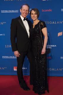 190121 Gunde and Marie Svan during the Sports Gala on January 21, 2019 in Stockholm,  Copyright: JOHANNAxLUNDBERG BB190121BB593