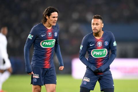 09 EDINSON CAVANI (PSG) - 10 NEYMAR JR (PSG) FOOTBALL : Paris SG vs Strasbourg - Coupe de France - 23 01 2019 AnthonyBIBARD FEP Panoramic