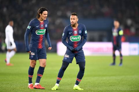 09 EDINSON CAVANI (PSG) - 10 NEYMAR JR (PSG) FOOTBALL : Paris SG vs Strasbourg - Coupe de France - 23 01 2019 AnthonyBIBARD FEP Panoramic