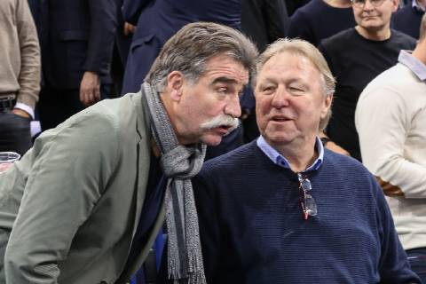 Celebrities on the tribune Heiner Brand and Horst Hrubesch Germany Norway Handball WM 2019 Hamburg Copyright: xEIBNER rrzx ep_rrz