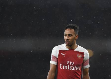 Pierre-Emerick Aubameyang of Arsenal during the Premier League match between Arsenal and Cardiff City at the Emirates Stadium, London, England on 29 January 2019. Copyright: xVincexxMignottx PMI-2584-0084