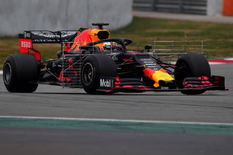 33 Max Verstappen Aston Martin RedBull Racing Honda. Montmelo Barcelona 20 02 2019 Circuit de Catalunya Formula 1 Test 2019 Foto Federico Basile Insidefoto federicoxbasile