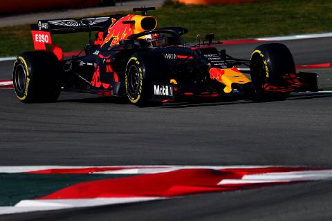 33 Max Verstappen Aston Martin Red Bull Racing Honda. Montmelo Barcelona 01 03 2019 Circuit de Catalunya Formula 1 Test 2019 Foto Federico Basile Insidefoto federicoxbasile