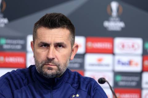 GNK Dinamo press conference PK Pressekonferenz - Zagreb, Croatia 06.03.2019., Maksimir stadium, Zagreb, Croatia - GNK Dinamo press conference before football match of UEFA Europa league, Round of 16, 1st leg with Benfica. Nenad Bjelica. LukaxStanzl PIXSELL