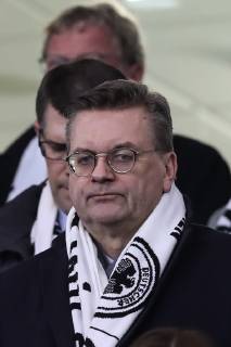 President Reinhard Grindel Germany friendly match Germany vs. Serbia in the Volkswagen Arena in Wolfsburg Germany football man man man 20 03 2019
