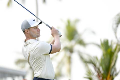 March 24, 2019 - Kuala Lumpur, Malaysia - Oliver Fisher of England hits his tee-shot on the 1st hole on Day Four of the Maybank Championship at Saujana Golf and Country Club on March 24, 2019 in Kuala Lumpur, Malaysia. Maybank Championship 2019 - Day Four In Kuala Lumpur  - ZUMAn230 20190324_zaa_n230_034 Copyright: xChrisxJungx