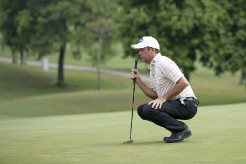 March 24, 2019 - Kuala Lumpur, Malaysia - Scott Hend of Australia prepare his last put on the 18th hole on last day of the Maybank Championship 2019 at Saujana Golf and Country Club on March 24, 2019 in Kuala Lumpur, Malaysia. Scott Hend Wins The Maybank Championship 2019  - ZUMAn230 20190324_zaa_n230_123 Copyright: xChrisxJungx