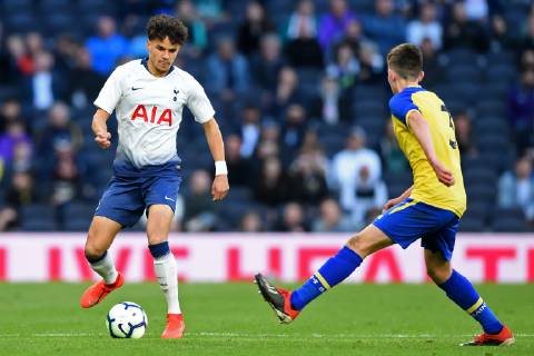 March 24, 2019 - London, United Kingdom - Tottenham U18 defender Brooklyn Lyons-Foster in action during the Under 18 Premier League match between Tottenham Hotspur and Southampton at the Tottenham Hotspur Stadium, London on Sunday 24th March 2019. Tottenham Hotspur v Southampton - U18 Premier League - ZUMAn230 20190324_zaa_n230_661 Copyright: xMixNewsx