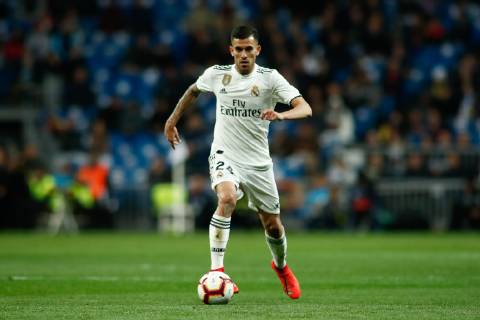 March 31, 2019 - Madrid, MADRID, SPAIN - Dani Ceballos of Real Madrid during the spanish championship, La Liga, football match played between Real Madrid and SD Huesca at Santiago Bernabeu Stadium in Madrid, Spain, on March 31, 2019. Soccer: La Liga - Real Madrid v Huesca - ZUMAa181 20190331_zaa_a181_079 Copyright: xAFP7x