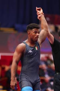 Wrestling European Championships 2019 09 04 2019 Bucharest Freestyle Day Two 74kg Freestyle Frank CHAMIZO MARQUEZ blue ITA