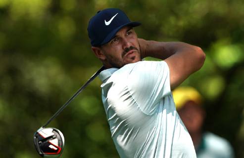 Brooks Kopek hits from the 2nd tee during a practice round before the 2019 Masters Tournament at Augusta National Golf Club in Augusta, Georgia, on April 9, 2019.  AUG20190409303 KEVINxDIETSCH