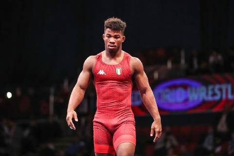 Wrestling European Championships 2019 10 04 2019 Bucharest Freestyle Wrestling 74kg Freestyle Gold Medal Match Frank CHAMIZO MARQUEZ red ITA