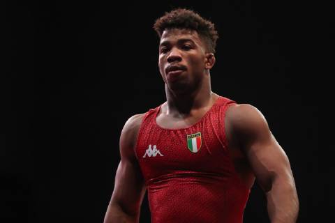 Wrestling European Championships 2019 10 04 2019 Bucharest Freestyle Wrestling 74kg Freestyle Gold Medal Match Frank CHAMIZO MARQUEZ red ITA