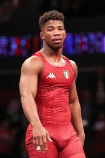 Wrestling European Championships 2019 10 04 2019 Bucharest Freestyle Wrestling 74kg Freestyle Gold Medal Match Frank CHAMIZO MARQUEZ red ITA