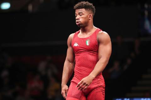 Wrestling European Championships 2019 10 04 2019 Bucharest Freestyle Wrestling 74kg Freestyle Gold Medal Match Frank CHAMIZO MARQUEZ red ITA