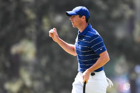 Rory McIlroy walks off the 3rd green during the first round of the Masters Tournament at Augusta National Golf Club in Augusta, Georgia, on April 11, 2019.  AUG20190411350 KEVINxDIETSCH