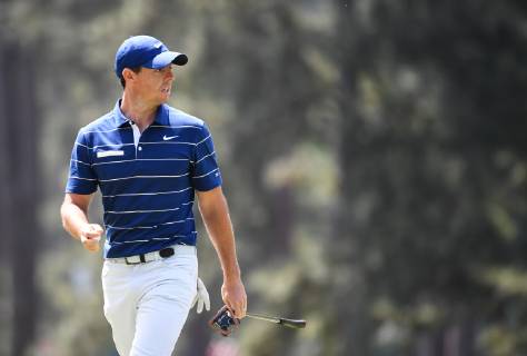 Rory McIlroy walks off the 3rd green during the first round of the Masters Tournament at Augusta National Golf Club in Augusta, Georgia, on April 11, 2019.  AUG20190411352 KEVINxDIETSCH