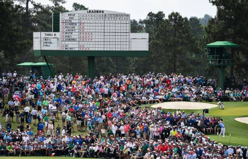 Justin Thomas hits off the third tee during the second round of the Masters Tournament at Augusta National Golf Club in Augusta, Georgia, on April 12, 2019.  AUG20190412320 KEVINxDIETSCH