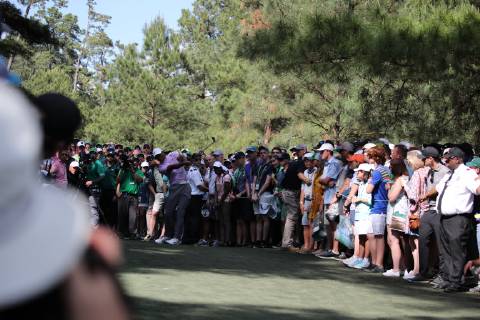 United States Tiger Woods during the third round of the 2019 Masters golf tournament at Augusta National Golf Club in Augusta, Georgia, United States, April 13, 2019. Noxthirdxpartyxsales  (101218937)
