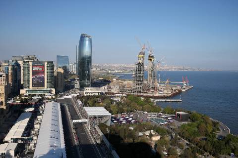Photo4 LaPresse 26 04 2019 Baku, Azerbaijan Grand Prix Formula One Azerbaijan 2019 In the pic: Charles Leclerc (MON) Scuderia Ferrari SF90  Copyright: xPhoto4 LaPressex