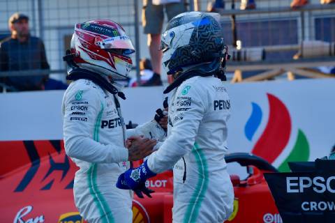 Lewis Hamilton Valtteri Bottas Mercedes Grand Prix formula 1 GP Baku Azerbaijan 27 04 2019 Photo mspb Jerry Andre Lewis Hamilton Valtteri Bottas Formula 1 GP Azerbaijan