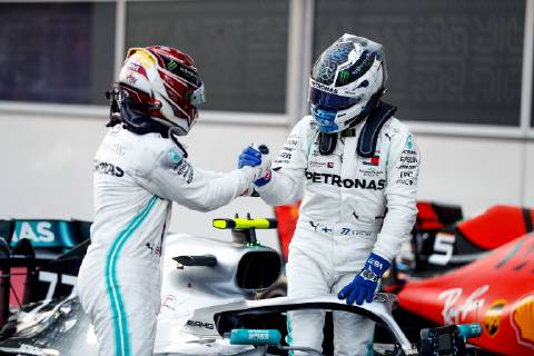 Lewis Hamilton Valtteri Bottas Mercedes Grand Prix formula 1 GP Baku Azerbaijan 28 04 2019 Photo mspb Jerry Andre Lewis Hamilton Valtteri Bottas formula 1 GP Azerbaijan