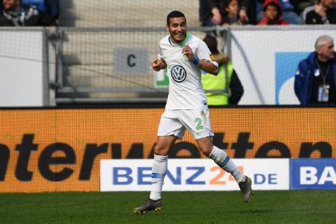 28 04 2019 xmeix Football 1 Bundesliga TSG 1899 Hoffenheim VfL Wolfsburg emspor v l Jubel zum Ausgleich zum 1 1 by De Asevedo Furtado VfL Wolfsburg DFL regulations prohibit any use of photographs as image sequences and or quasi video 1 Fussball Bundesliga TSG 1899 Hoffenheim VfL Wolfsburg Sinsheim Copyright: xEIBNER Meiserx EP_MEIS