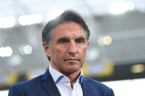 28 04 2019 xmeix Football 1 Bundesliga TSG 1899 Hoffenheim VfL Wolfsburg emspor v l Bruno Labbadia Trainer VfL Wolfsburg DFL regulations prohibit any use of photographs as image sequences and or quasi video 1 Fussball Bundesliga TSG 1899 Hoffenheim VfL Wolfsburg Sinsheim Copyright: xEIBNER Meiserx EP_MEIS