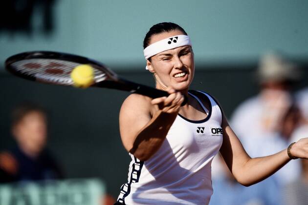 HINGIS Martina SUI Womens Final against GRAF Stefanie Steffi Tennis Roland Garros Grand Slam 1999 in Paris on 05 June 1999 in Paris