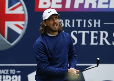 9th May 2019, Hillside Golf Club, Southport, England; Betfred British Masters, hosted by Tommy Fleetwood, day 1; Tournament host Tommy Fleetwood (ENG) tees off early in his opening round  ActionPlus12132434 AlanxMartin
