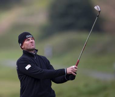 10th May 2019, Hillside Golf Club, Southport, England; Betfred British Masters, hosted by Tommy Fleetwood, day 2; Robert Karlsson (SWE) plays his approach from the fairway on the par four 8th hole  ActionPlus12132893 DavidxBlunsden