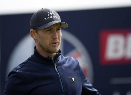 10th May 2019, Hillside Golf Club, Southport, England; Betfred British Masters, hosted by Tommy Fleetwood, day 2; Niklas Lemke (SWE) leading the tournament before the suspension of play at 10 under par, looks on from the tee par three 4th hole  ActionPlus12132906 DavidxBlunsden
