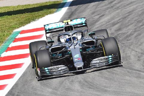 10 05 2019 xekx FIA Formula 1 Grand Prix of Spain 2019 Free Practice emspor Valtteri Bottas Mercedes AMG Petronas DFL DFB REGULATIONS PROHIBIT ANY USE OF PHOTOGRAPHS as IMAGE SEQUENCES and or QUASI VIDEO Barcelona eel-fotografie Eberhard Krieger