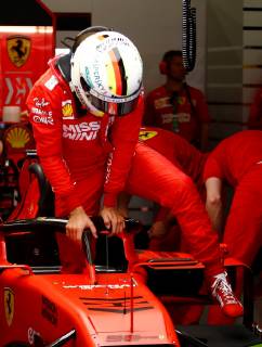German Formula One driver Sebastian Vettel, Ferrari, is seen at the team s garage during the free practice session for the Spanish Grand Prix at Montmelo circuit in Montmelo, Barcelona, Spain, 11 May 2019. Formula One Spanish Grand Prix will take place 12 May 2019. 2019 Spanish Grand Prix !ACHTUNG: NUR REDAKTIONELLE NUTZUNG!  Copyright: xEnricxFontcubertax GRAFCAT8777 20190511-636931870699570023