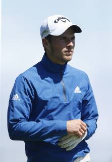 11th May 2019, Hillside Golf Club, Southport, England; Betfred British Masters, hosted by Tommy Fleetwood, day 3; Matthew Jordan (ENG) plays his drive on the 2nd tee  ActionPlus12133603 AlanxMartin