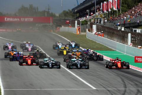 Photo4 LaPresse 12 05 2019 Montmelo, Spain Grand Prix Formula One Spain 2019 In the pic: start  Copyright: xPhoto4 LaPressex