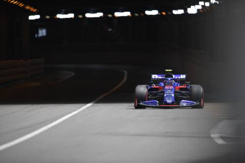 May 25, 2019 - Montecarlo, Monaco - Thai driver Alexander Albon of Italian team Red Bull Toro Rosso Honda driving his single-seater STR14 during the 90th edition of the Monaco GP, 6th stage of the Formula 1 World Championship, WM, Weltmeisterschaft in Monaco-Ville, Monaco, on 25 May 2019. F1 Monaco GP - Free Practice  - ZUMAn230 20190525_zaa_n230_106 Copyright: xAndreaxDiodatox