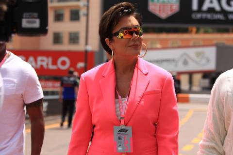 26th May 2019, Monte Carlo, Monaco; F1 Grand Prix of Monte Carlo, race day; Kris Jenner arrives on race day  ActionPlus12138046 Octane