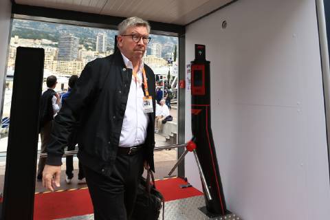 26th May 2019, Monte Carlo, Monaco; F1 Grand Prix of Monte Carlo, race day; Ross Brawn arrives on race day  ActionPlus12138048 Octane