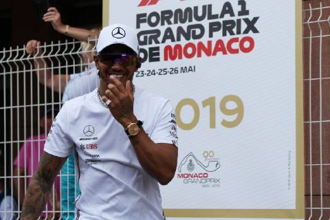 Photo4 LaPresse 26 05 2019 Monte Carlo, Monaco Grand Prix Formula One Monaco 2019 In the pic: Lewis Hamilton (GBR) Mercedes AMG F1 W10  Copyright: xPhoto4 LaPressex