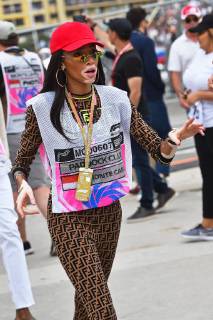 26 05 2019, xekx, Formula 1 FIA, 2019 Monaco Grand Prix Race emspor, v l Winnie Harlow, Canadian Model DFL DFB REGULATIONS PROHIBIT ANY USE OF PHOTOGRAPHS as IMAGE SEQUENCES and or QUASI VIDEO Monte Carlo eel-fotografie Eberhard Krieger